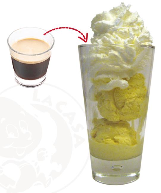 L'affogato al caffè.