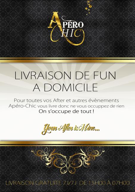 Un apéritif improvisé, un petit plat fait maison, un buffet dînatoire pour des clients d'entreprise : Apéro Chic livre H24 et 7j/7 bureaux et domiciles de la Région parisienne.