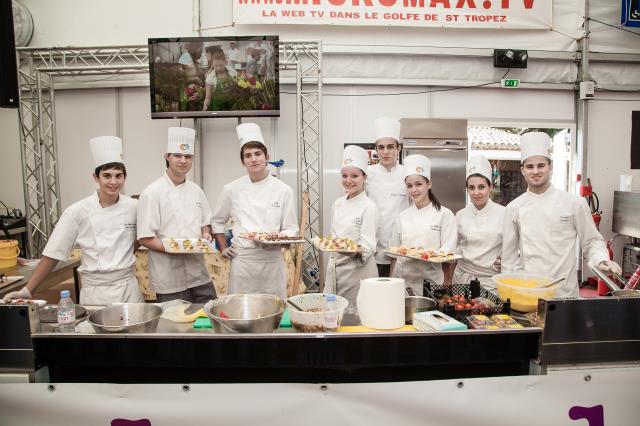 Les élèves du Lycée Hotelier de Toulon ont participé aux démonstrations