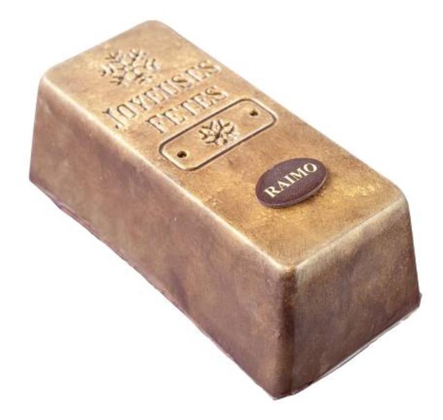 La bûche Raimo d'or.
