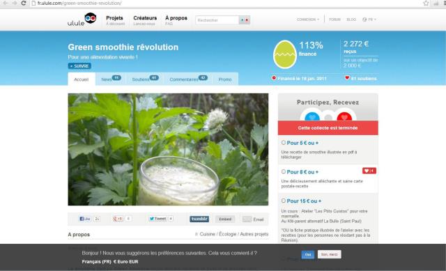 Le site internet Ulule est le pionier du crownfunding en France