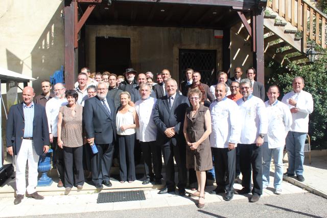 Les chefs accompagnés du président du conseil général de Moselle Patrick Weiten