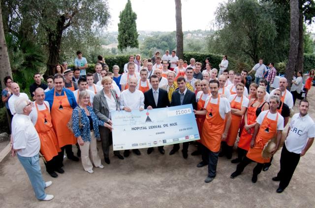 La générosité de l'Apreca et des visiteurs a permis de collecter 1200€ au profit des enfants de l'hôpital Lenval.