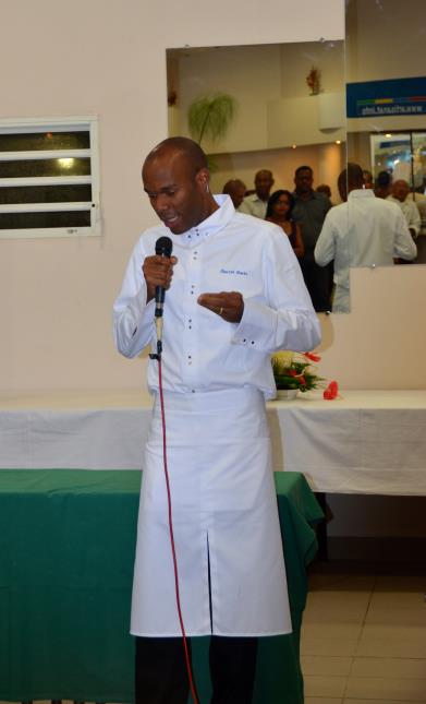 Le chef Marcel Ravin s'est rendu spécialement en Martinique, d'où il est originaire, pour inaugurer le nouveau Pôle Alimentation du CFA de Rivière-Salée