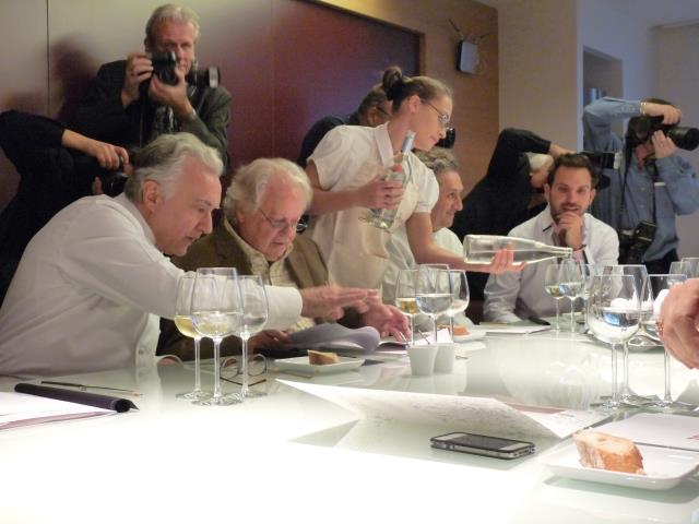 De gauche à droite : Alain Ducasse, Maurice Baudoin, Jean-Louis Nomicos et Christophe Michalak.