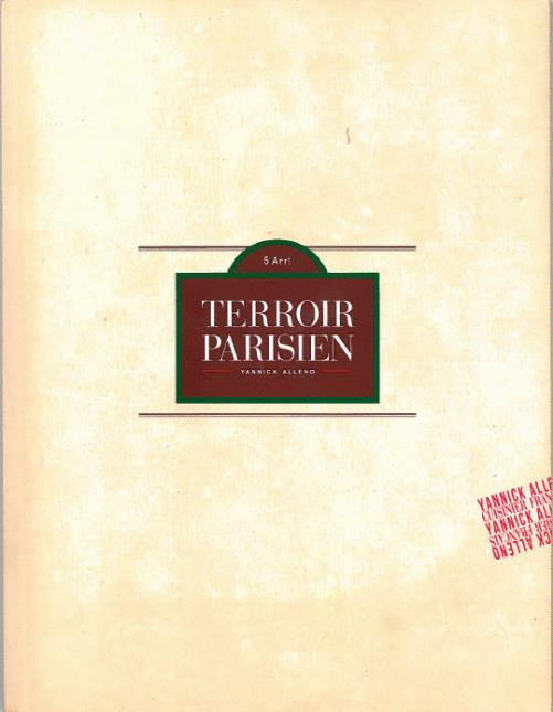 Carte du restaurant Terroir Parisien à Paris (Ve).