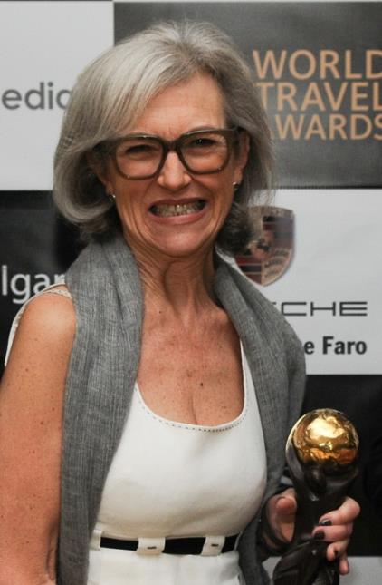 Leah Marshall, directrice de l'hôtel Le Bristol Paris, lors des World Travel Awards 2012.