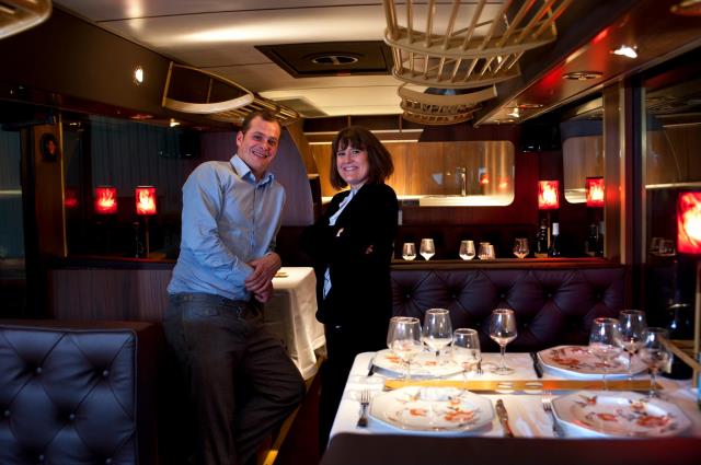 Romain Garnier et Elisabeth Gardien, créateurs du Trolley des Lumières.