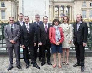 La nouvelle association Ô service des talents de demain (de gche à dte) : Michael Bouvier (La...