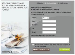 ITable, une solution de réservations de table restaurant.