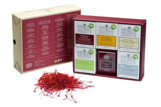 Le coffret d'infusions bio au safran grec.
