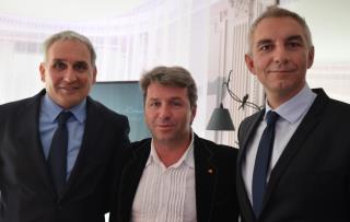De g à d : Jean-Luc Valleix, Edouard Loubet et Arnaud Deschamps.