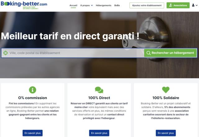 Le site Booking-Better se rémunère grâce à un abonnement mensuel calculé selon la taille de l'hébergement référencé.