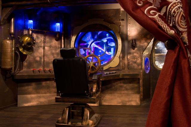 Une ancienne chambre mal située s'est transformée en Nautilus.