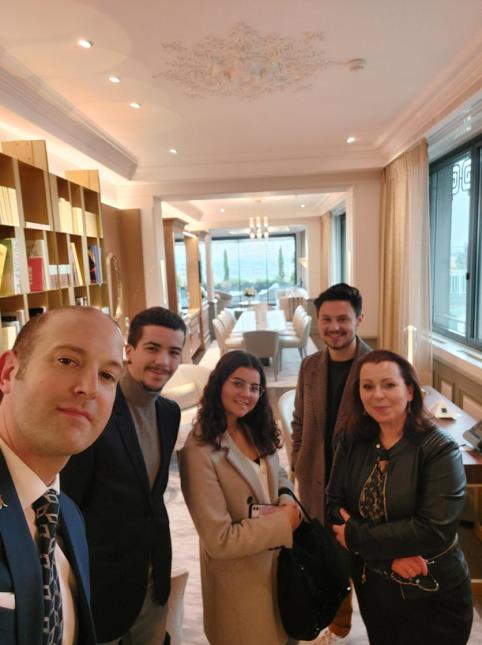 Guillaume Saramito, Héloïse Aguesse, Valentin Diez Pomarès et Sonia Fauconnet avec François Lenne