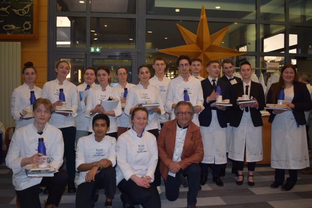 Les candidats de Dinard, avec Olivier Roellinger.