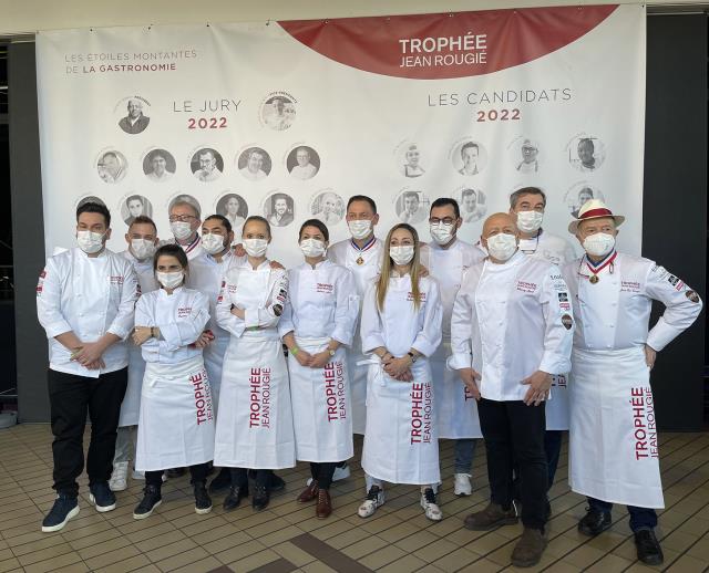 Le jury du Trophée Jean Rougié 2022 des plats chauds, froids et technique.