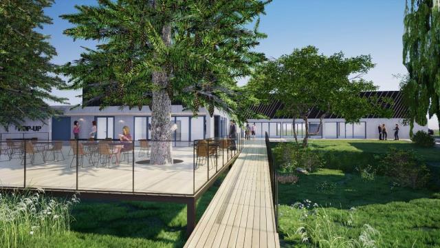 Le centre d'excellence de la gastronomie et des métiers de bouches sera implanté en partie sur un site mitoyen de l'Institut Bocuse à Ecully.