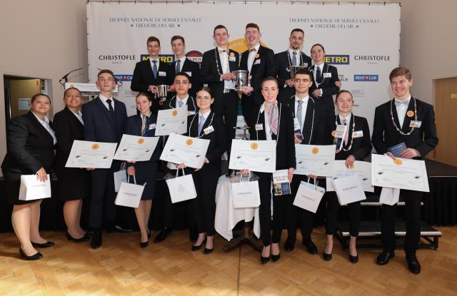 Les finalistes de la 5e éditon du Trophée Frédéric Delair réunis au CFA Médéric, à Paris.