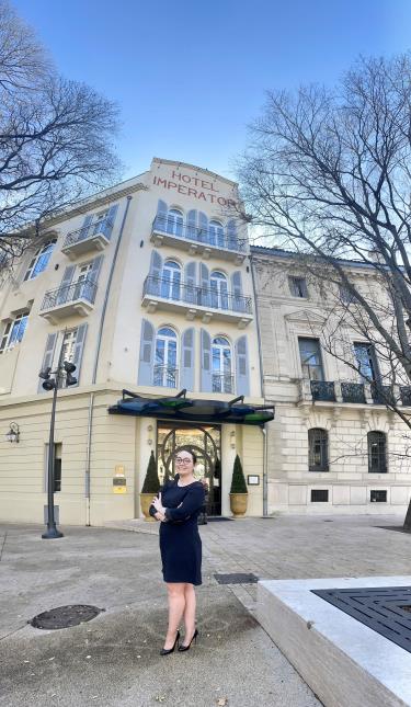 Emilie Hermenier a été sacrée meilleure réceptionniste de l'année, lors de la 30ème édition du Trophée David Campbell.