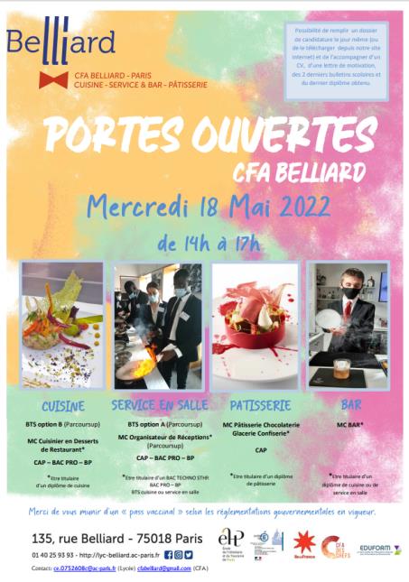 Portes Ouvertes dédiée aux formations en apprentissage Mercredi 18 mai 2022