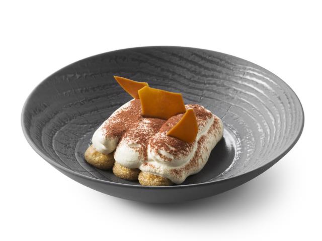 Le Tiramisu fait avec la Crème Plus Mascarpone Debic.