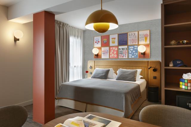 L'une des chambres du Rocky Pop.