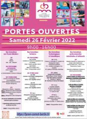 Journée portes ouvertes le samedi 26 février