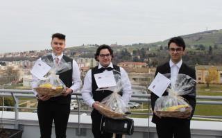 Le podium : Quentin Larguier, Mattéo Chambon et Alexis Da Costa Marques