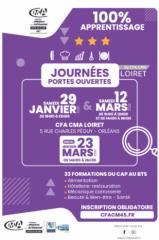 Portes ouvertes au CFA Loiret les 29 janvier,  12 et é' mars