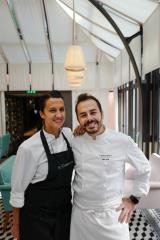 Le duo de chefs Alessandra Del Favero et Oliver Piras travaillent ensemble depuis dix ans.