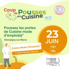Le 23 Juin 2022 à Champigny-sur-Marne : Poussez les portes de Cuisine Mode d'Emploi(s)