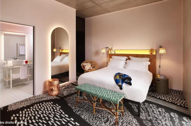 Chambre du Mama Shelter Lille