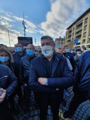 Bernard Marty était une nouvelle fois en tête de cortège la semaine dernière.