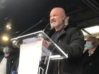 Le chef étoilé et Mof, Philippe Etchebest, s'est exprimé sous les applaudissements.