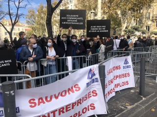 Plus de 300 personnes ont participé à la manifestation organisée à Marseille le 14 novembre et...