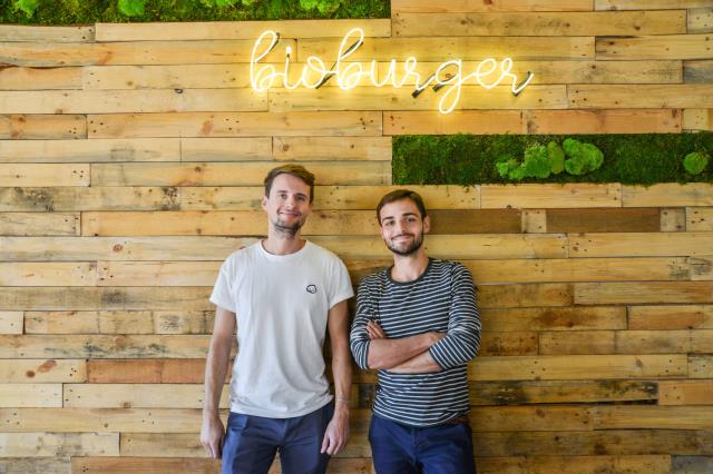 Anthony Darré et Louis Frack (de gauche à droite) sont à la tête de Bioburger.