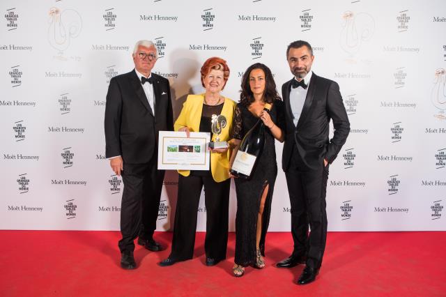 Antonio Santini, Annie Féolde, prix du meilleur sommelier du monde pour son époux Giorgo Pinchiorri, Mathilde Chapoutier et David Sinapian.