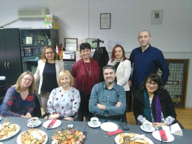 Réunion autour du projet Erasmus+ avec les collègues du lycée d'hôtellerie Lazar Tanev