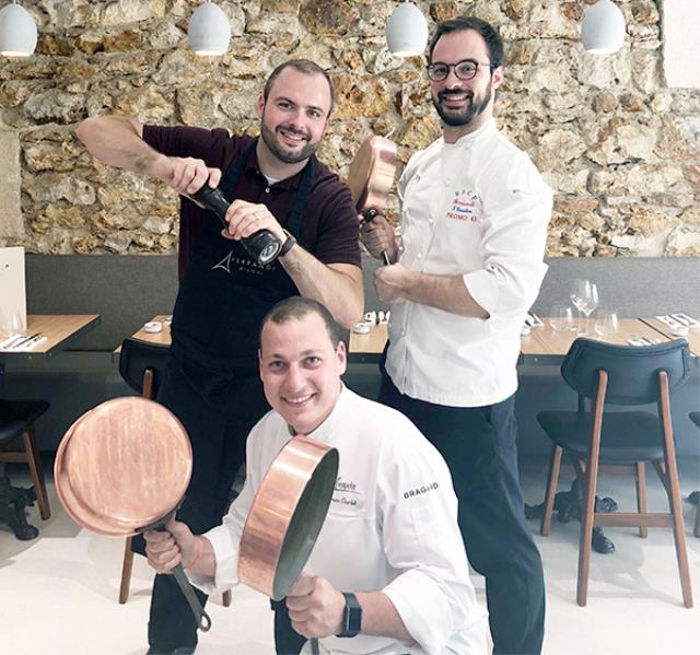 Thomas Cherbit, Sylvain Gaudon et Adrien Eggenschwiler le 1er octobre avec Croc'l'Espoir et Ferrandi