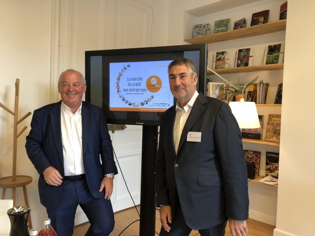 Charles Marinakis et Daniel Derderian, dirigeants associés de CrediPro France lors de la présentation du baromètre CrediPro 2018