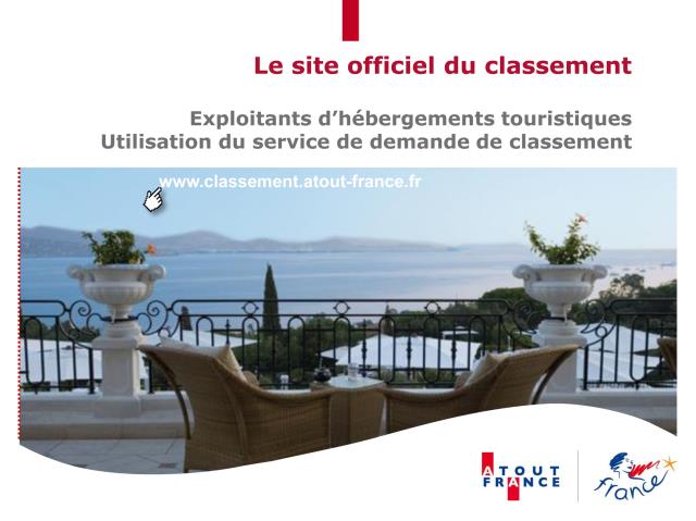 Guide pour aider à faire votre classement hôtelier en ligne sur Atout France