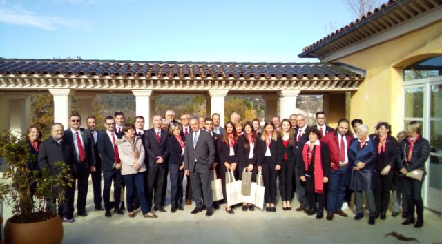 Les MC Sommellerie du lycée Bonneveine à la Maison des vins aux Arcs en Provence