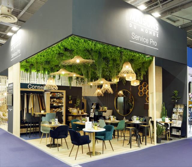 Le Stand Maisons du Monde sur le salon EquipHotel 2018.