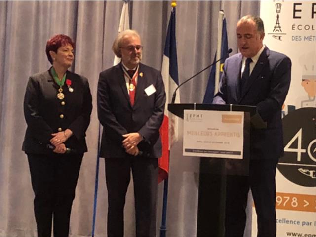 Fabienne Thibault, Philippe Faure-Brac et le Ministre de l'agriculture et de l'alimentation, Didier Guillaume