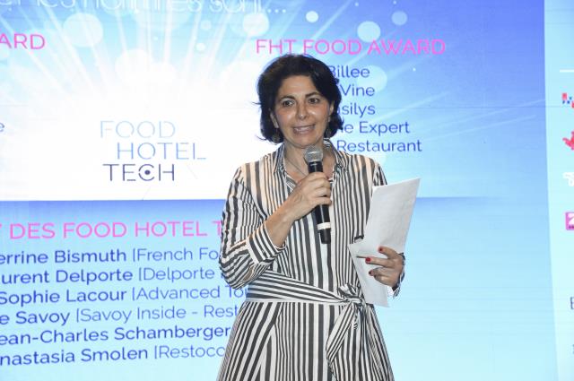Karen Serfaty, fondatrice du Food Hotel Tech, premier salon en France dédié aux nouvelles technologies dans l'hôtellerie et la restauration