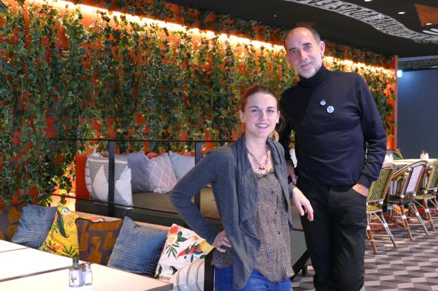 Ouverture du Mama Shelter de Toulouse , Pauline Alle directrice de la restauration, Philippe Gawron directeur de l'établissement