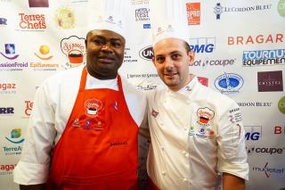 Le commis Guysha Batamba Tota et le chef Julien Ménard.