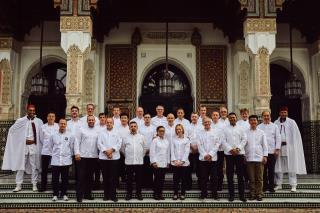 Les membres du Club des Chefs des Chefs à La Mamounia.