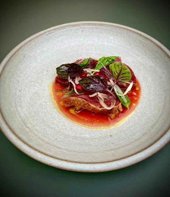 Le thon à la harissa, vu par le chef Giovanni Passerini.